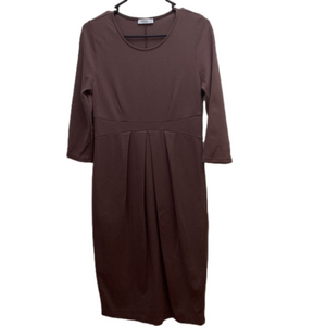 La Clef purple quarter sleeve a-line dress size large semi formal dress